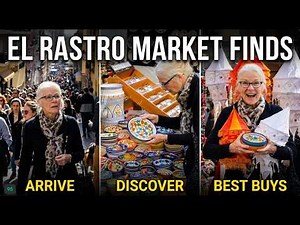 Madrid El Rastro / The most famous and visited market in Madrid 4K