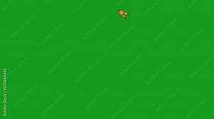 Fluttering butterfly motion graphics with green screen background