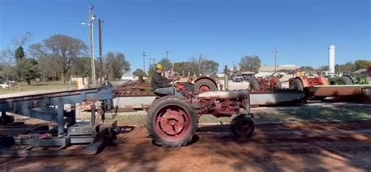 Farmall C pulling #farmall #farmallc