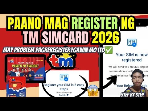 PAANO MAG REGISTER NG SIM CARD TM | REGISTER TM SIM CARD 2026