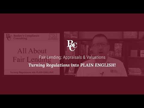 Fair Lending: Appraisals & Valuations