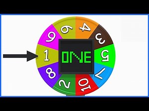 Numbers From 1 To 10 With Wheel Spinner | 123 Number Names for Toddlers | 1234 Counting for Kids