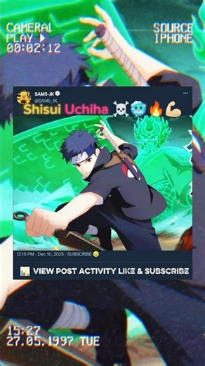 Unraveling the Mysterious Power of Shisui Uchiha ☠️⚡💀#shorts #shisui #animeedit #narutoshippuden