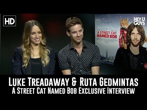 Luke Treadaway & Ruta Gedmintas Exclusive Interview - A Street Cat Named Bob