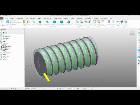 Autodesk PowerMill - Creating 4 Axis toolpath using Surface Finishing Strategy Part-1