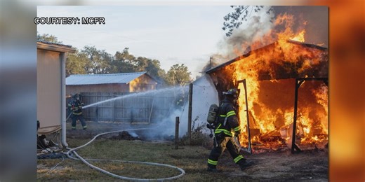 Firefighters stop Silver Springs shed fire before it spreads