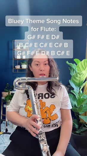 Bluey Theme Song Flute Notes and Sheet Music