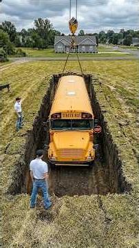 Turning a school bus into a SECRET luxury bunker! #USA #bunker #shelter #transformation #TinyHouse