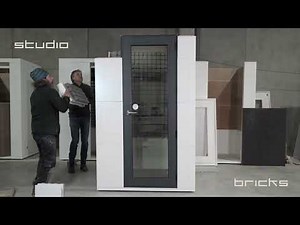 Studiobricks acoustic booths for recording, music and offices. One concept, multiple applications.
