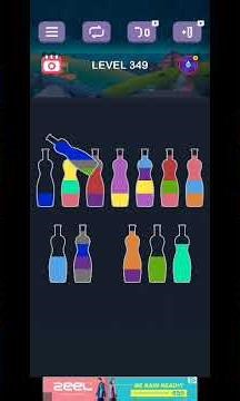 watersort puzzle level 349 #games#fun #funny #gamer #gamesforkids #reelsviral #kidsgames #puzzles