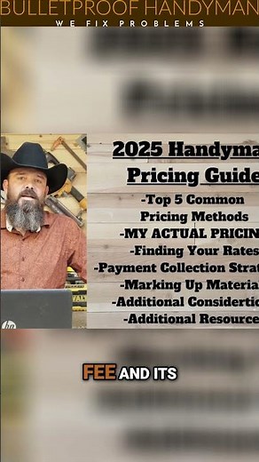 Handyman Pricing Guide 2025 Charge MORE & Get PAID!
