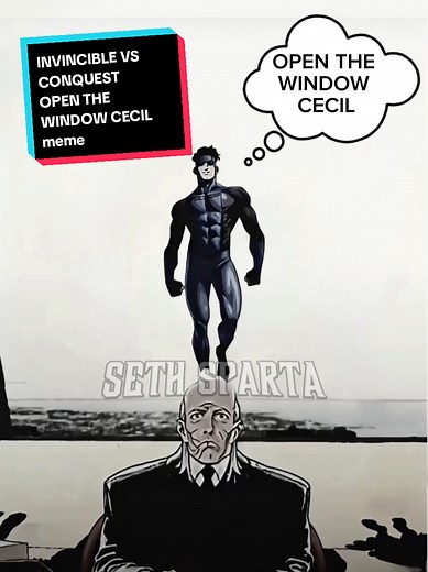 OPEN THE WINDOW CECIL 🗣🔥 #INVINCIBLE #FYP #viral #meme #conquest @INVINCIBLE