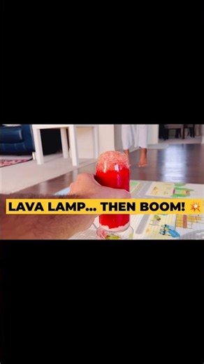 DIY Lava Lamp… Then BOOM! 💥 Kids Science Experiment | We Laughed So Much 😂🫧🤣 #kidsshorts #shorts