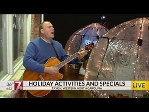 Huckleberry’s restaurant in Tryon, NC is offering igloo dining experiences