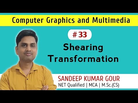 Shear Transformation in computer graphics | What is 2D Shearing Transformation