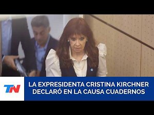 CFK declared regarding the Notebooks Case: "Milei said I'm going to remain in prison and that vio...