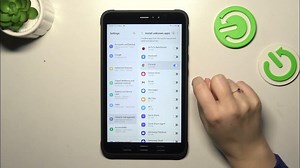 How to Activate Unknown Sources on SAMSUNG Tab Active 3?