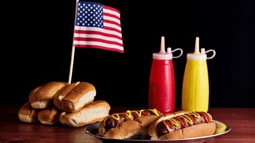 Bacon Wrapped Burger Dogs