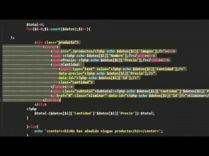 Crear Carrito de Compras Parte 7 con PHP, MySQL, HTML5, JQuery.