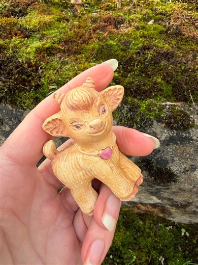 Handmade Ceramic Goat Figurine, Mini Clay Animal Sculpture - Etsy