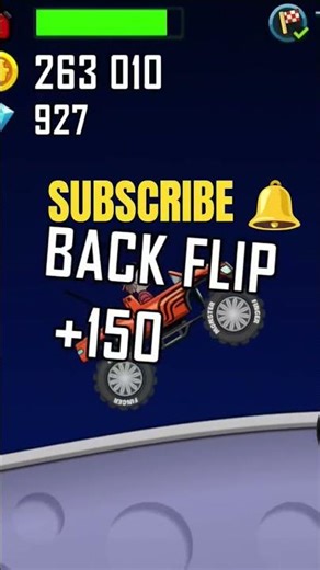 MOON STAGE :Can you beat 7 backflips in 7 seconds? 😱#shorts #hillclimbracing