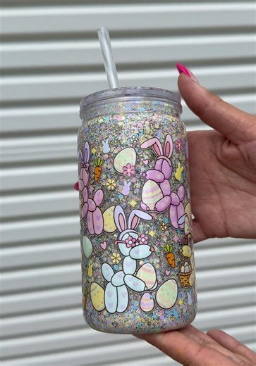 Cute Easter Dogs Snow Globe Cup Tutorial