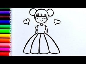 How to Draw a Doll Part 2 | Easy Drawing and Colouring for Kids and Toddlers