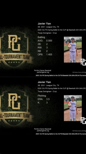 Javier Yan Baseball Highlights: Skills on Display