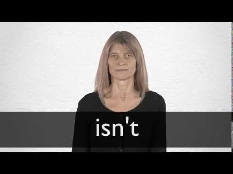 How to pronounce ISN'T in British English