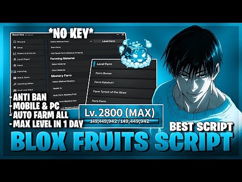 [⚓ NEW] Blox Fruits Script – NO KEY | MAX LEVEL FAST | BOSS FARM | AUTO RAID | FRUIT SNIPER