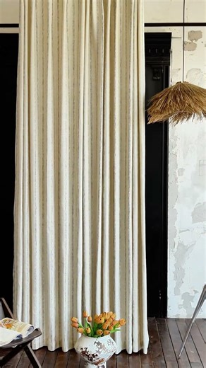 Modern Linen Sheer Curtains | Vertical Weave, Natural Drape & Soft Light #homedecor #interiordesign