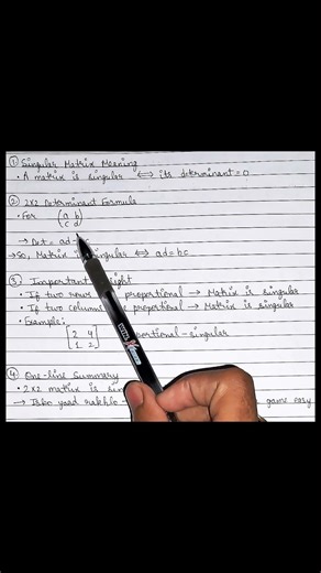 Singular Matrix Trick in 60 Seconds! 🔥 | JEE Matrices