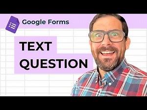 Add Text Question to Google Form
