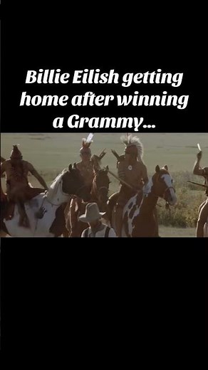 This is the flashback scene from dances with wolves #billieeilish #grammys #danceswithwolves #fyp ￼