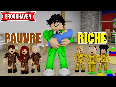 ENFANTS PAUVRE VS ENFANTS RICHE SUR BROOKHAVEN ! ROBLOX