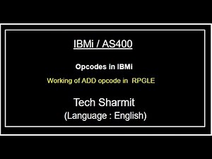IBMi (AS400) Working of ADD opcode in rpgle | as400 for beginners | Opcodes in rpgle | as400 opcodes