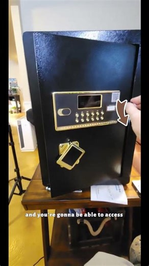 [Christmas Gift] TNTANTS 5.2 Large Home Security Safe Box with Digital Keypad Alarm System Internal