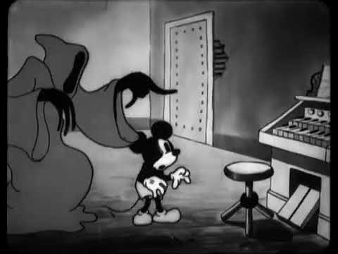 The Haunted House 1929 Mickey Mouse Vintage Black and White Sound Walt Disney Cartoon