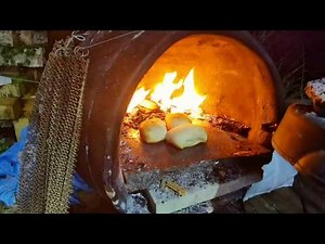 Xinjiang Kao Baozi (lamb samosa 新疆烤包子) in the Mexican chiminea