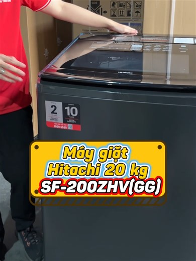 Máy giặt Hitachi 20 kg SF-200ZHV(GG) cho các anh chị kinh doanh khách sạn. #dienmaytruongthienlongs #hitachi #maygiat