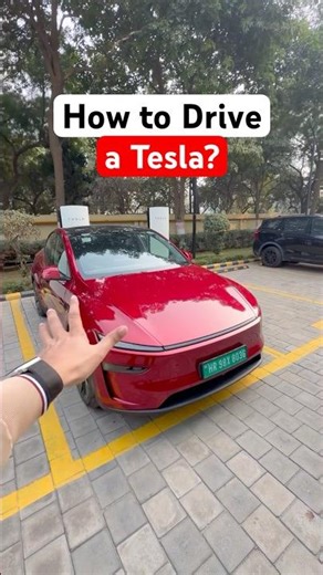 Tips for driving Tesla Model Y for the first time! #manishbhardwaj #teslaindia #evcarindia #shorts