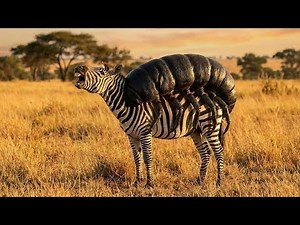 A Zebra Covered in Black Parasites Saved by Animal Rescue Team