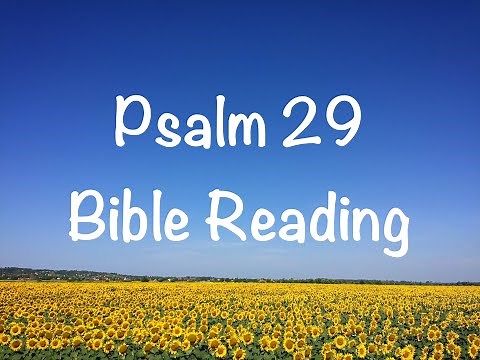 Psalm 29 - NIV Version (Bible Reading with Scripture/Words)