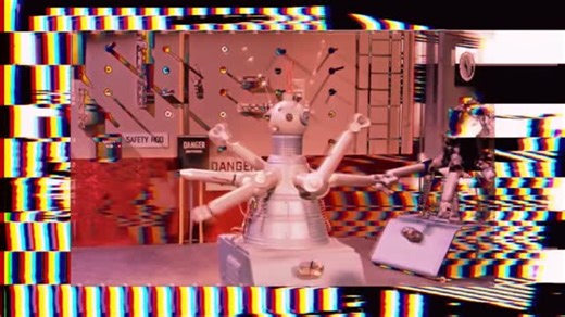 Liquid Light Lab on Instagram: "Sampling old robot movies and TV shows. This was part of a video art series I did for @terpbasel in Miami this year, which played on event's screens throughout the weekend. #videoart #videosynthesis #vj #robots #visuals"