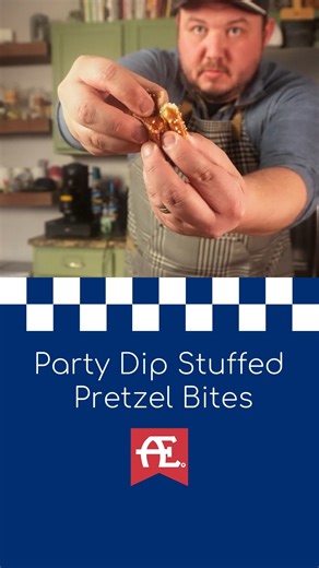 24 reactions | Chef Grant Gillon understood the assignment. His recipe for Pretzel Bites stuffed with AE Party Dip will get the party started! 泌 This recipe is easy and will be a crowd favorite. Even if that crowd is just you on your couch. https://www.aedairy.com/recipes/party-dip-stuffed-pretzel-bites/ #AEDairy #AEPartyDip | AE Dairy | Facebook