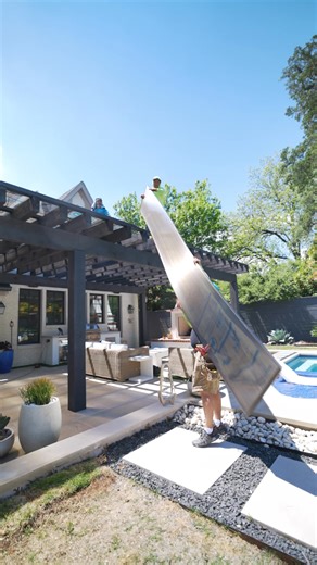 Cover your existing pergola and extend the use of your outdoor space year-round!! Our premium roofing system can be made to any size and custom fit to your exact pergola. Click to get a free quote! | Cover Your Pergola