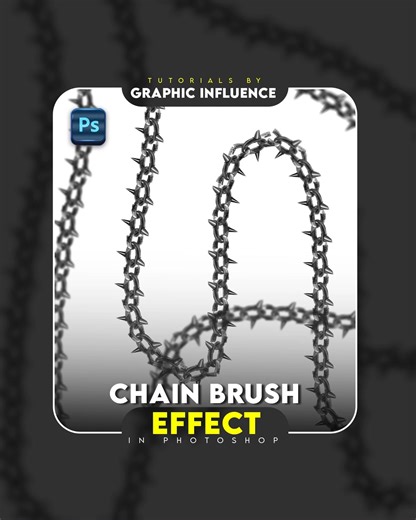 Graphic Designer | How To Make Chain Brush Tool From Any Image In Adobe Photoshop Tutorials By @graphicinfluence01 | Instagram