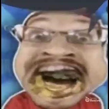 fgteev coins in mouth burping with speech bubble meme