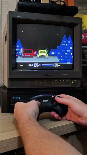Micheal Jackson's Moonwalker on Genesis / Megadrive, level 2-3.