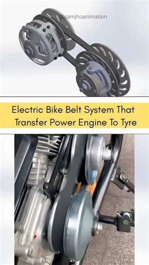 Belt Drive System #engineering #machine #techshorts #shortsfeed #technology